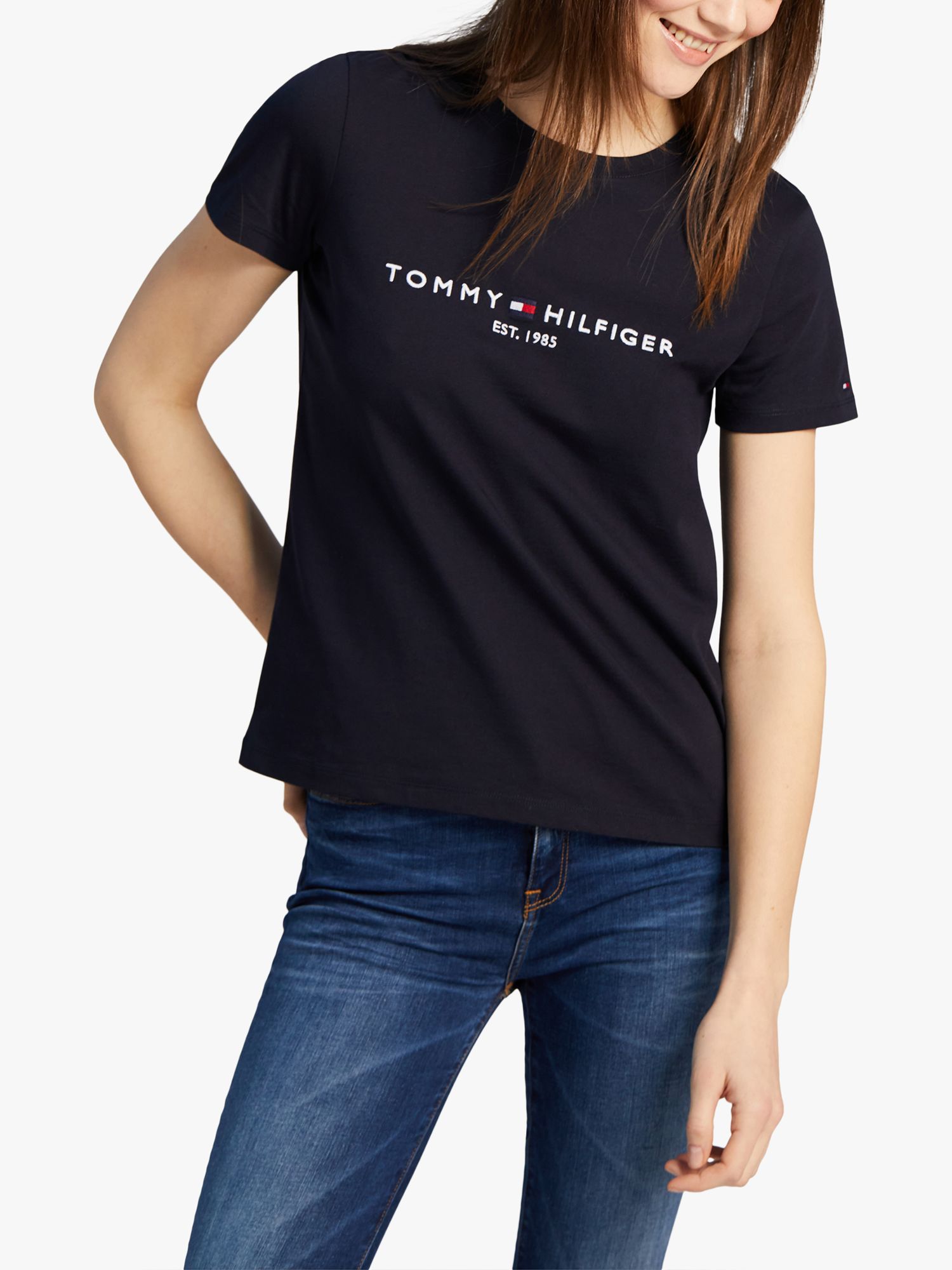 

Футболка с логотипом Tommy Hilfiger Heritage из органического хлопка, Desert Sky