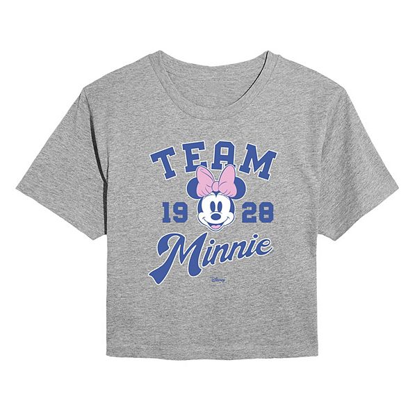 

Детская футболка Minnie Mouse Team Minnie Est 1928 Disney, Heather Gray