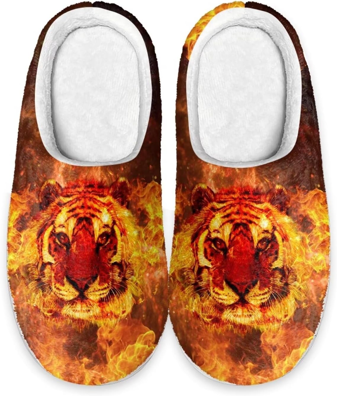 

Тапочки для мужчин, размер 6-7, моющиеся, с рисунком животных, для дома Cugasmaru, Animal Tiger