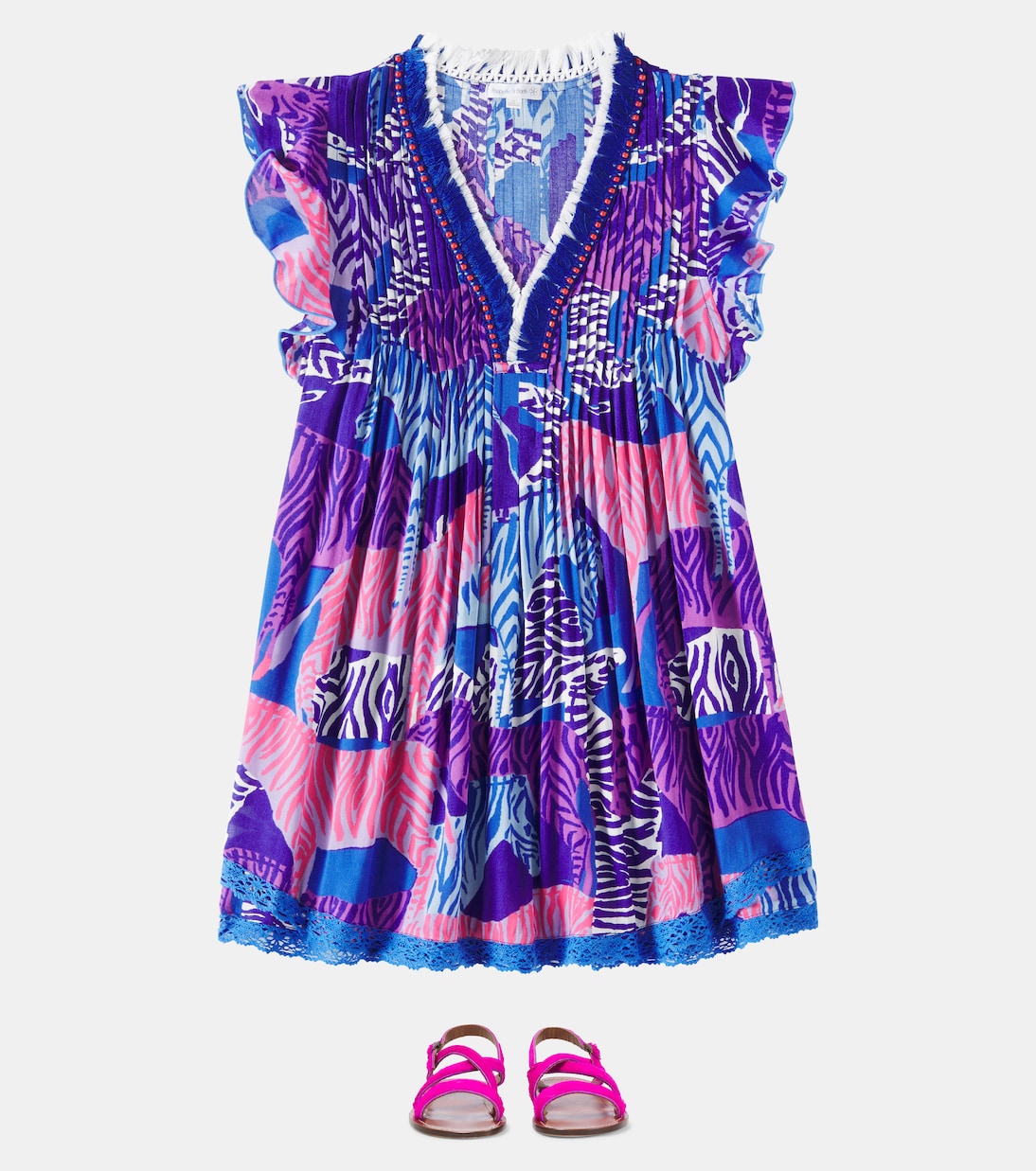 

Кожаные сандалии PèPè, Fuxia