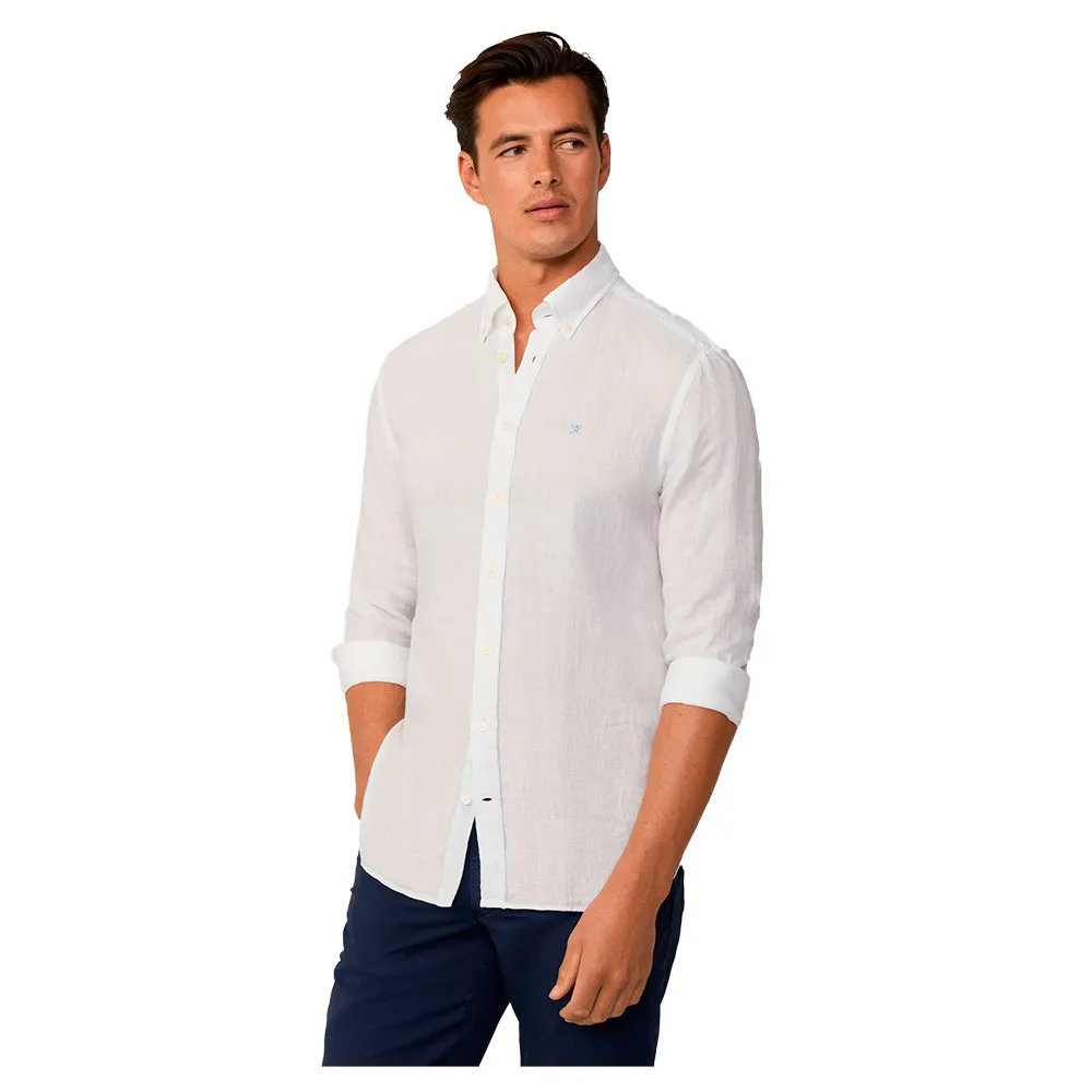 

Рубашка Hackett Ess Gmd Linen Brpt, белый