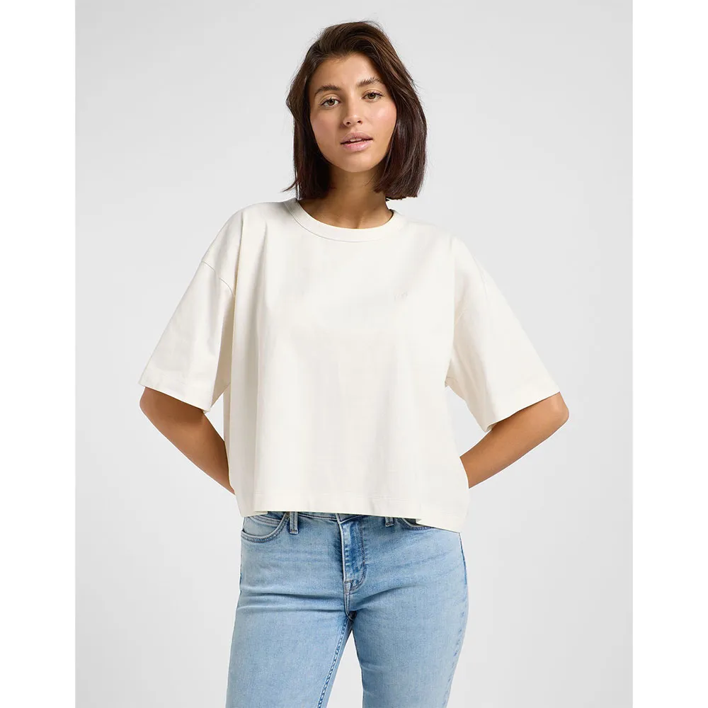 

Футболка с коротким рукавом Lee Boxy Cropped, бежевый