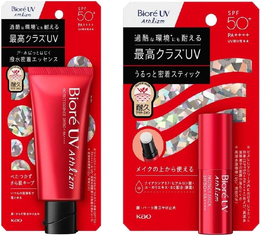 Солнцезащитный стик и эссенция Biore UV Asrism Protection SPF 50+ PA++++ 80 г