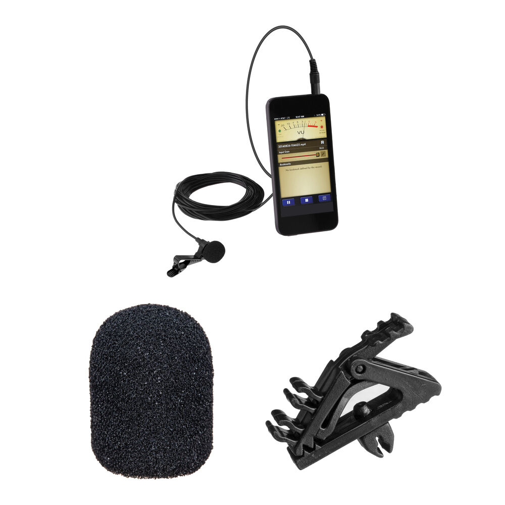 

Петличный микрофон Polsen MO-PL1 для мобильных устройств с микрофонным держателем и комплектом ветрозащитных экранов