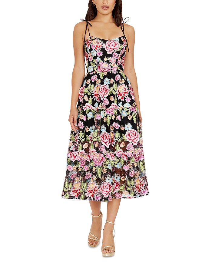 

Платье Dream Floral Dress the Population, розовый