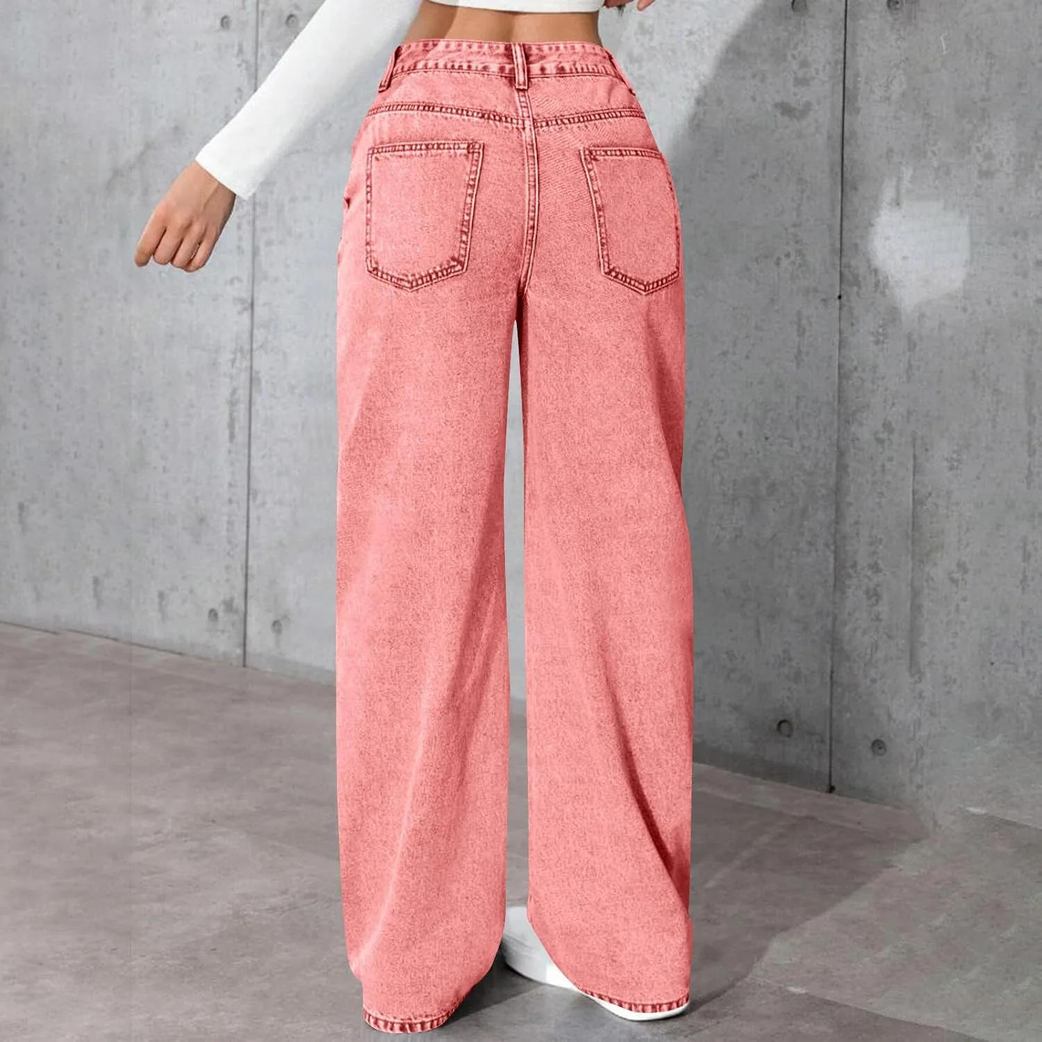Джинсы для женщин High Waisted Wide Leg Relaxed Fit — фото 4