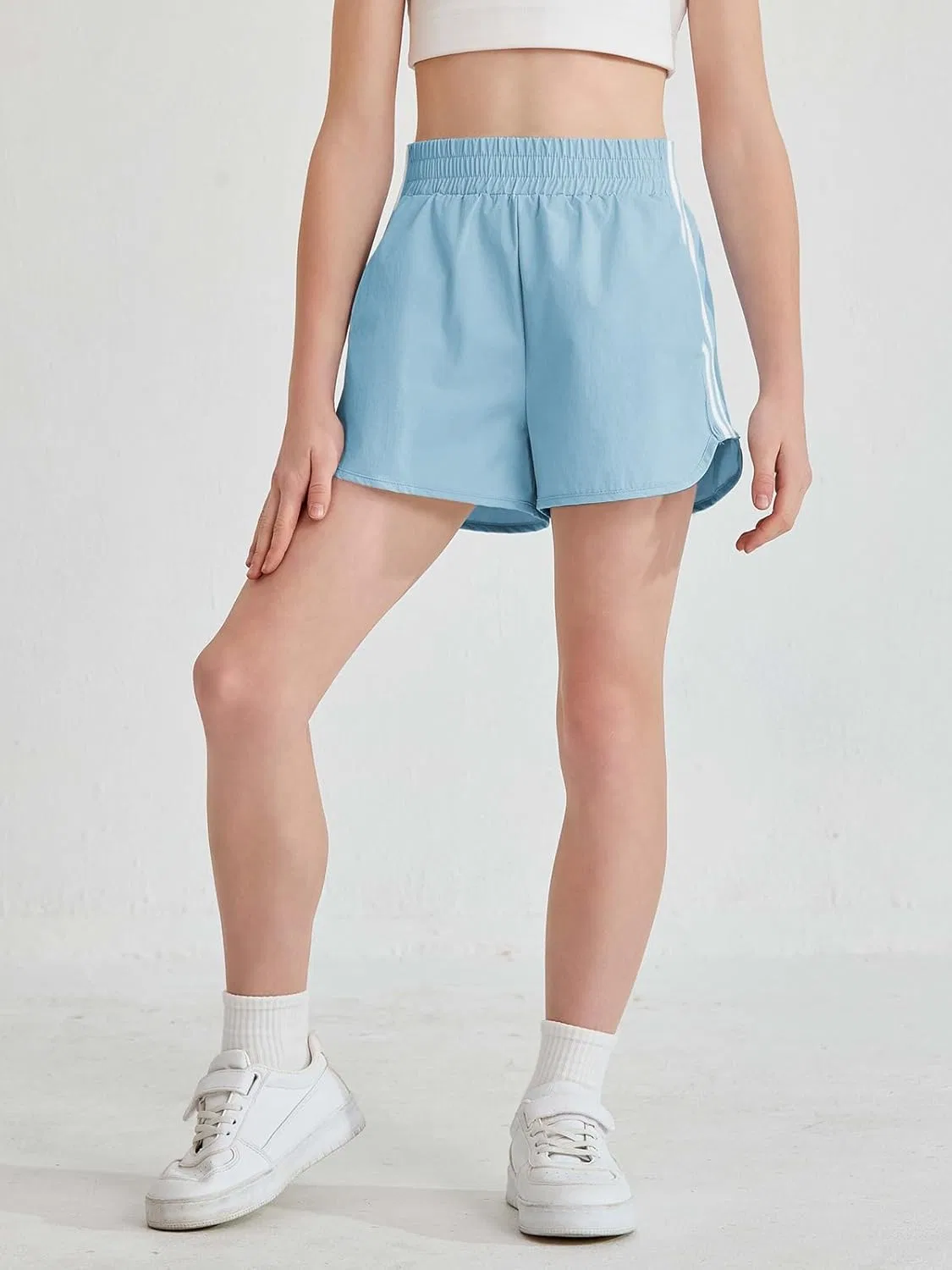 Шорты для девочек Haloumoning Athletic Shorts, синий — фото 2