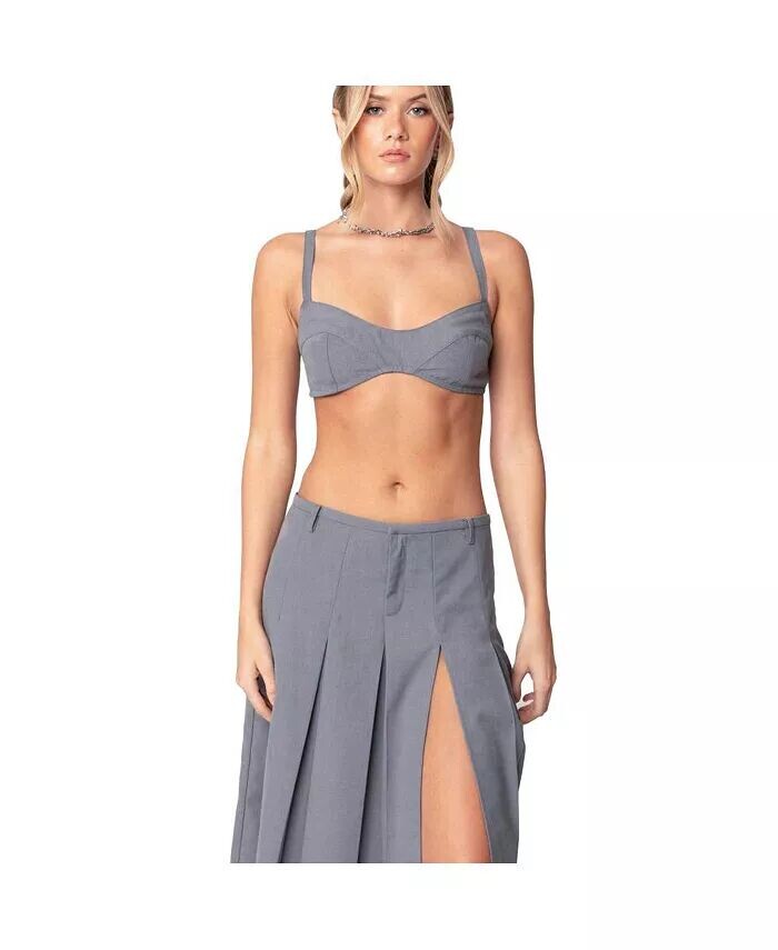 

Женский бюстгальтер-бралетт Ethel Tailored Edikted, серый