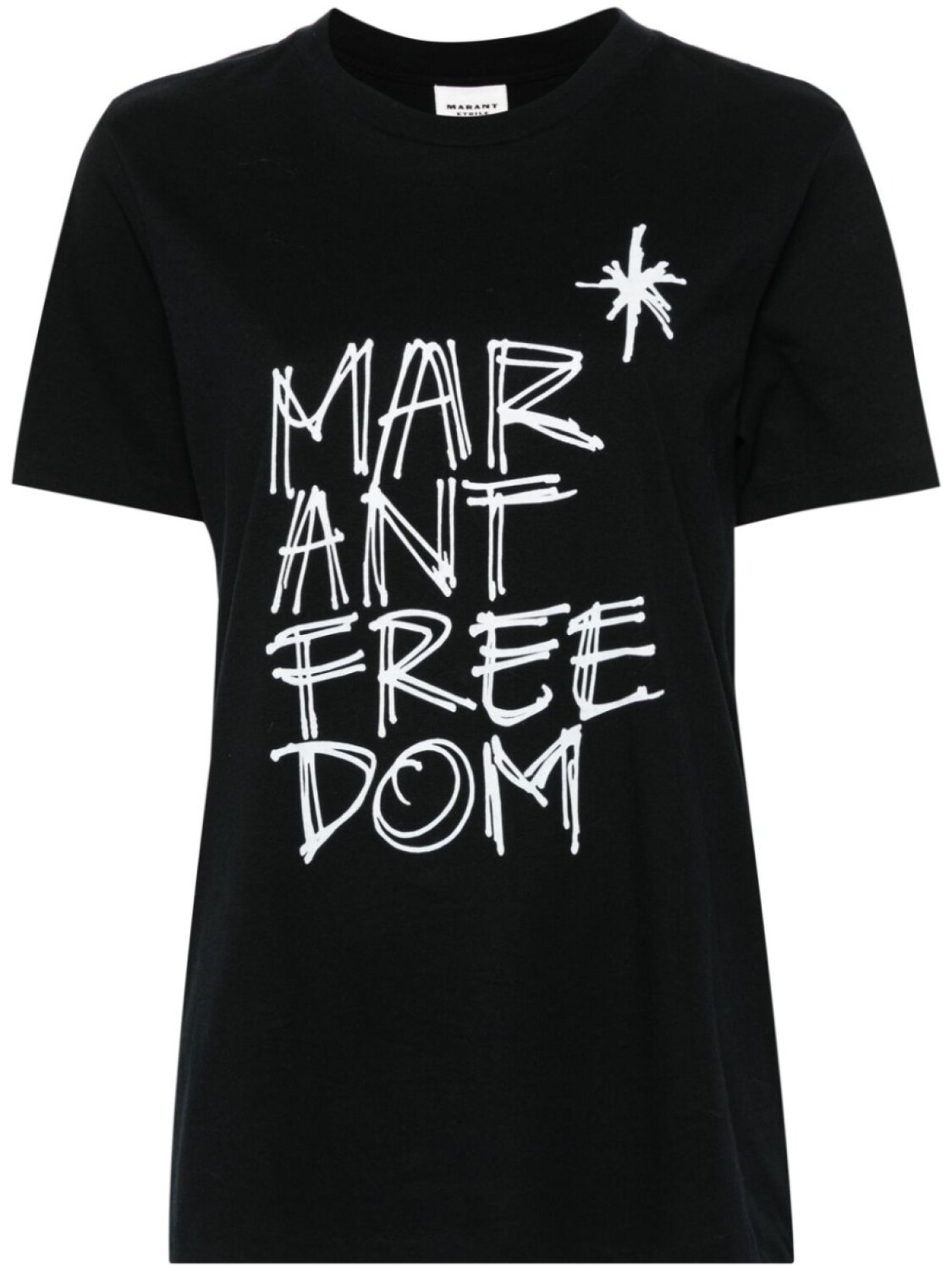 

MARANT ÉTOILE футболка Zoeline из органического хлопка, черный