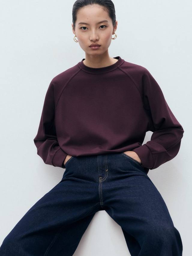 

Флоридский свитшот с круглым вырезом Mango, Dark Red