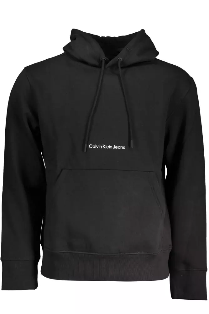 

Черный хлопковый мужской свитер Calvin Klein
