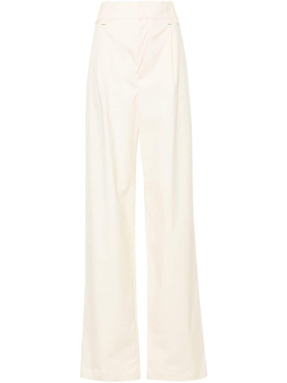 

Saint Laurent прямые брюки, нейтральный цвет