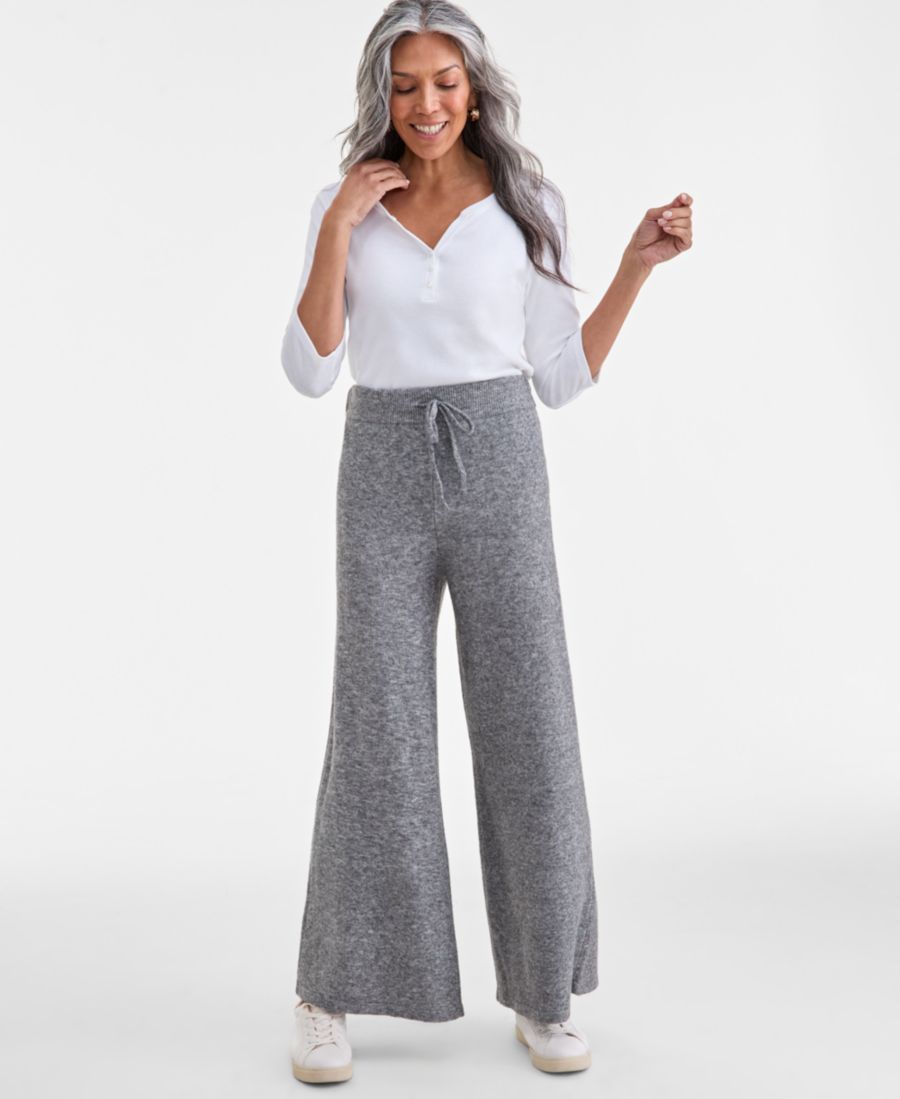 

Женские брюки-свитер Luxsoft на шнуровке Style & Co, Stormy Heather