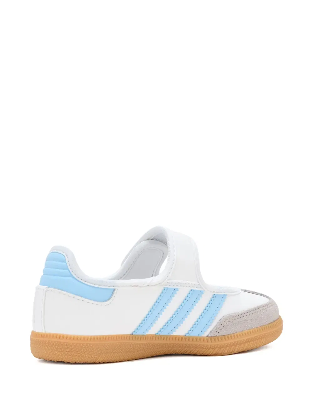 Балетки Samba с ремешком на липучке Adidas Kids, белый — фото 2