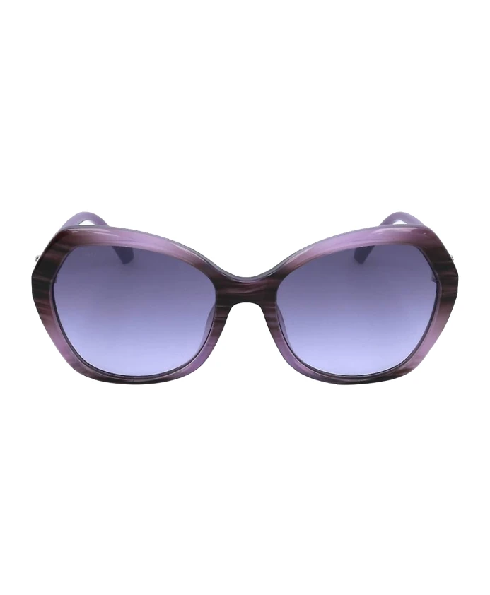 

Солнцезащитные очки с геометрическим узором и оправой из ацетата. Swarovski, фиолетовый