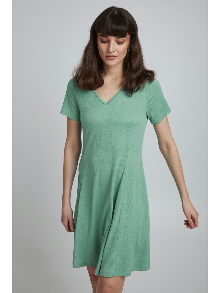 

Короткое платье Fransa Jerseykleid FRFEMELVA 5 Dress - 20610635 Jerseykleid mit V-Ausschnitt, зеленый