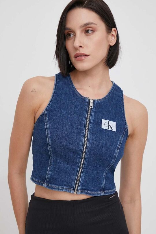 

Джинсовый топ Calvin Klein Jeans, темно-синий
