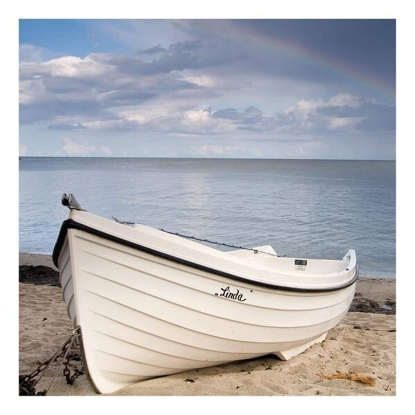 

Картина на холсте A.S. Création Boot Idyllic Beach, синий/зеленый