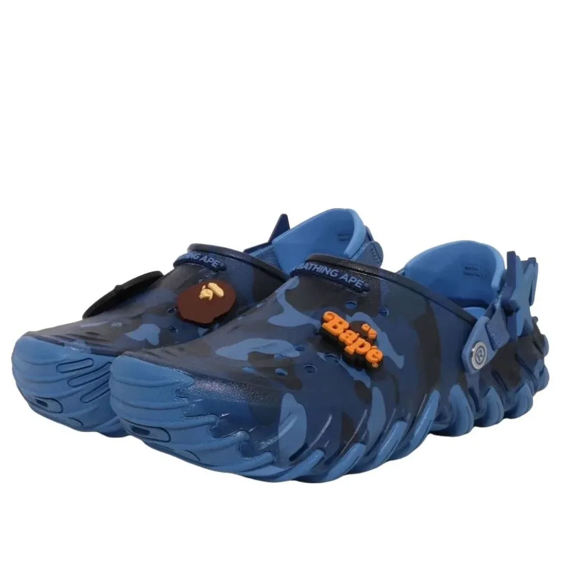 Сабо Crocs x BAPE Echo RO Clog 'Blue Camo' 213140-4SN, темно-синий — фото 2