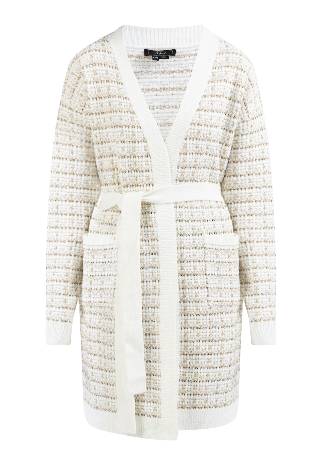 

Толстовка faina Cardigan Mit Effektgarn, белый