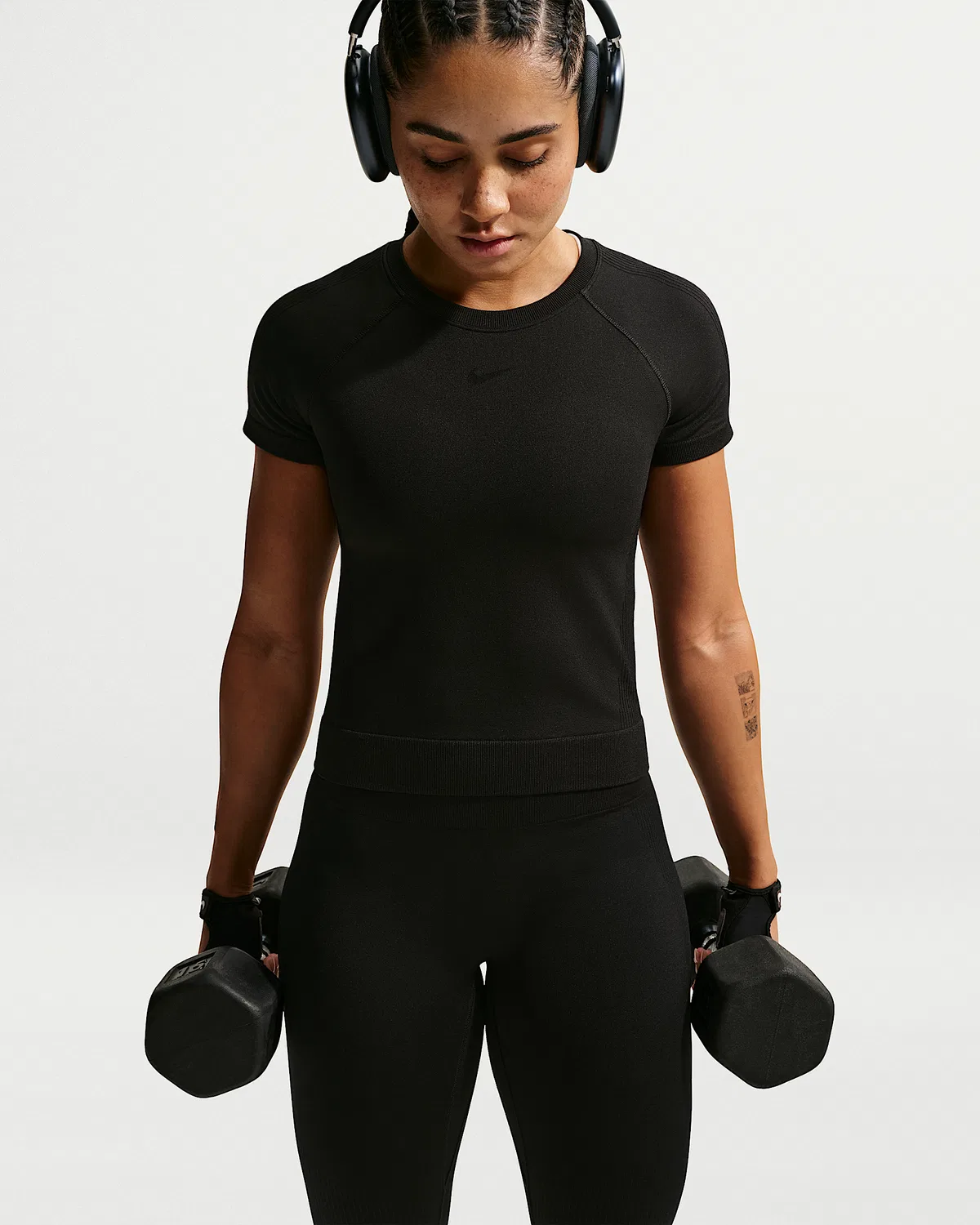 Женская футболка Dri-FIT Nike Pro Seamless, Black — фото 3