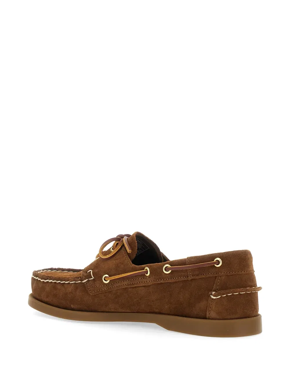 Кожаные лодочные туфли Portland Sebago, коричневый — фото 3