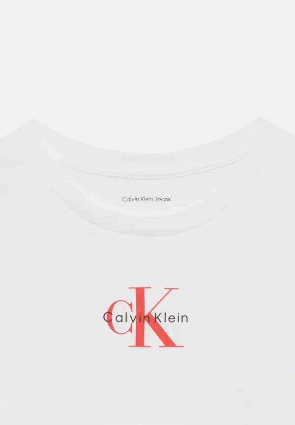 Базовая футболка с микромонограммой Calvin Klein Jeans, White — фото 4