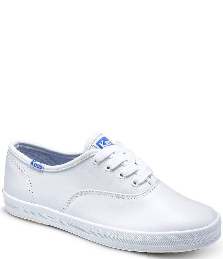 

Кожаные кроссовки Keds для девочек Champion (подростковые), белый