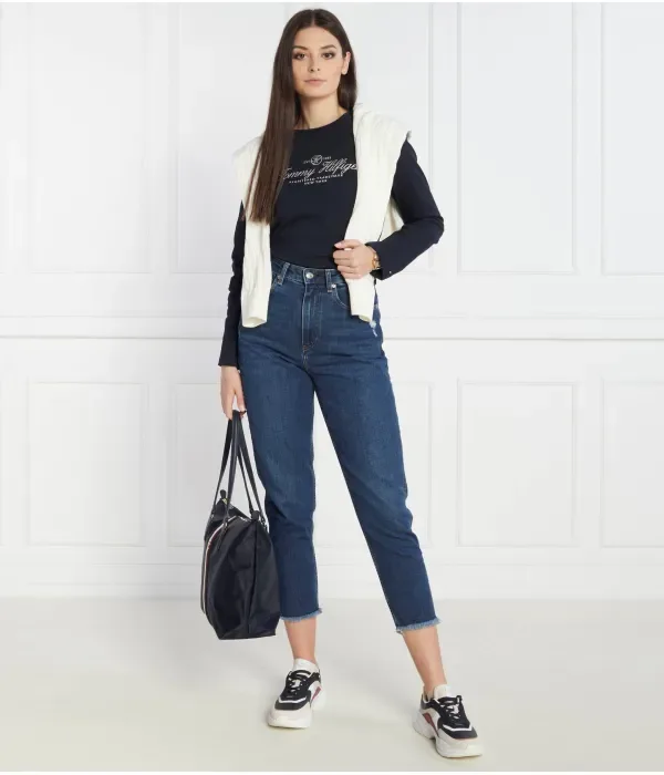Блуза regular fit Tommy Hilfiger, темно-синий — фото 2