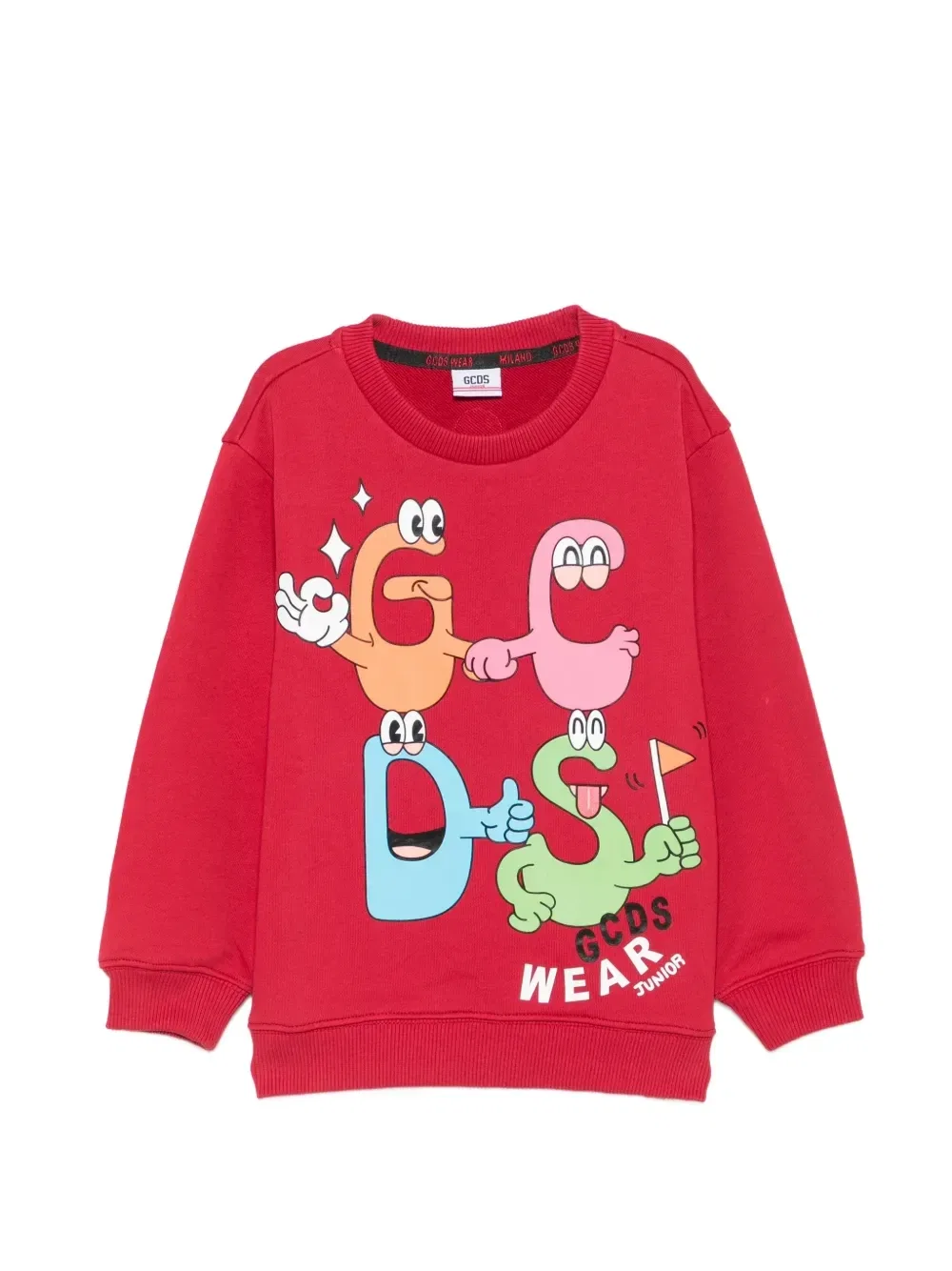 Свитшот с графическим принтом Gcds Kids, красный
