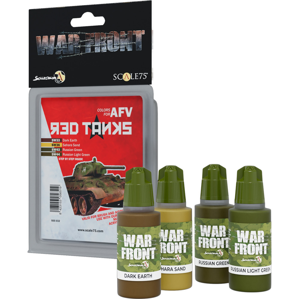 

Аксессуары Scale 75 USA War Front Paint Set: Colors for AFV - Red Tanks