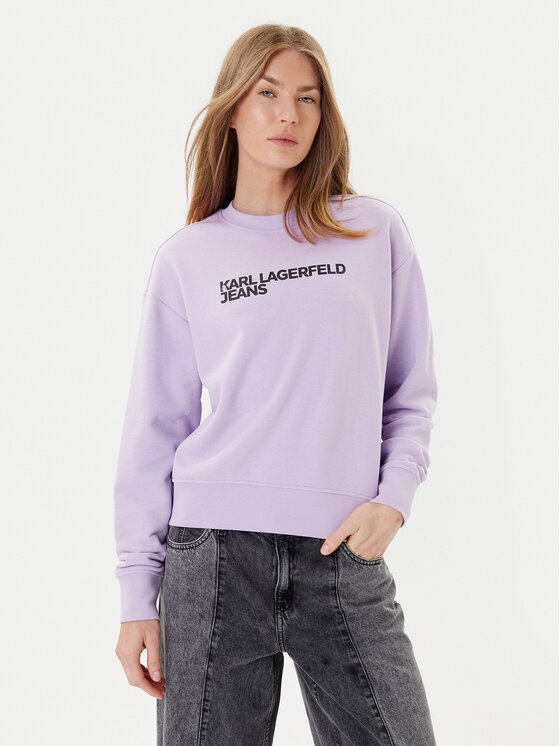 

Свитшот regular fit A1W20005 Karl Lagerfeld Jeans, фиолетовый