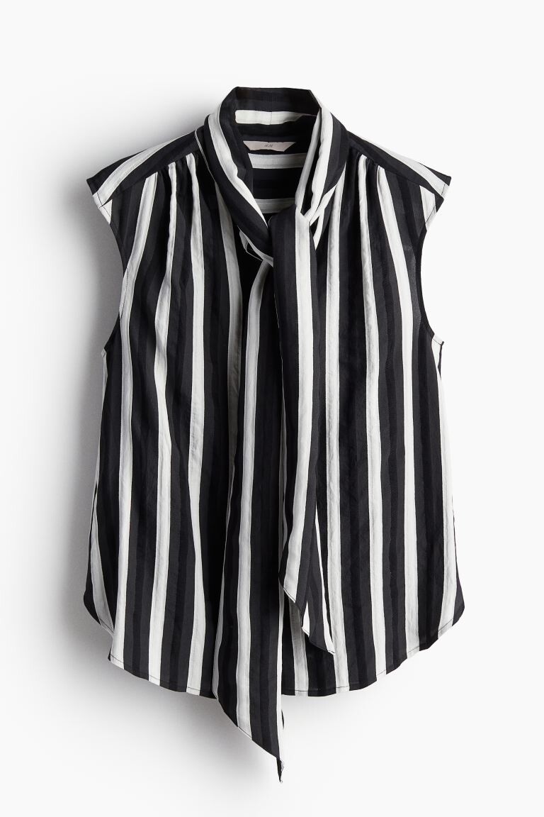 

Блузка с завязками H&M, черный