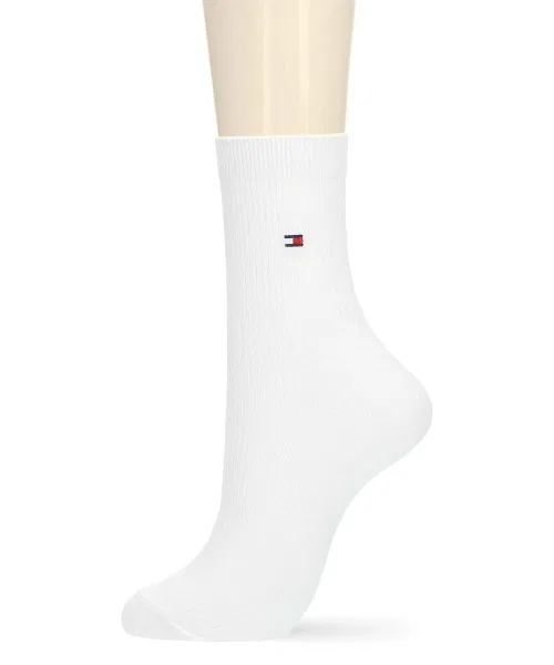 Носки школьные Tommy Hilfiger с логотипом, хлопок, белый