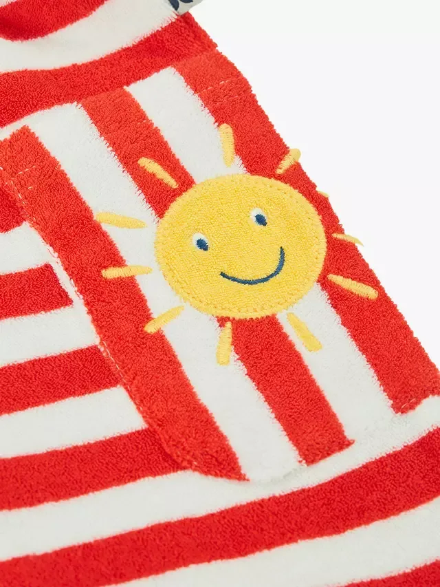 Детский хлопковый комбинезон Harlyn в полоску, цвет папайя/солнце Frugi — фото 4