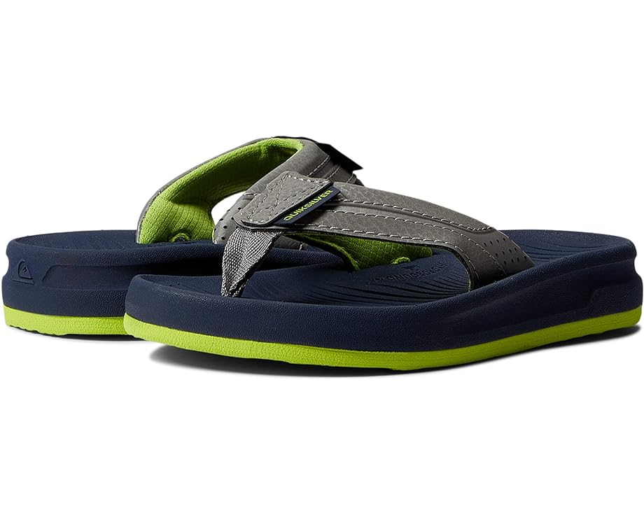 

Сандалии Quiksilver Quiksilver Oasis Flip Flops, цвет Grey/Green/Blue