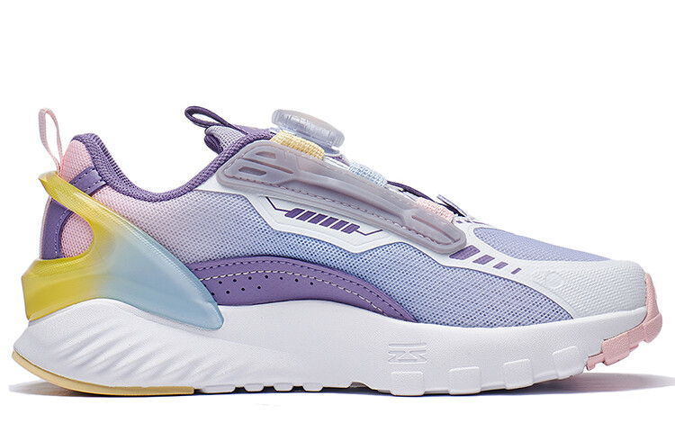 Кроссовки LINING YOUNG Sports Life Collection Kids Lifestyle Shoes GS Low-top Light Vine Purple / Standard White / Wind Bell Purple, фиолетовый — фото 2