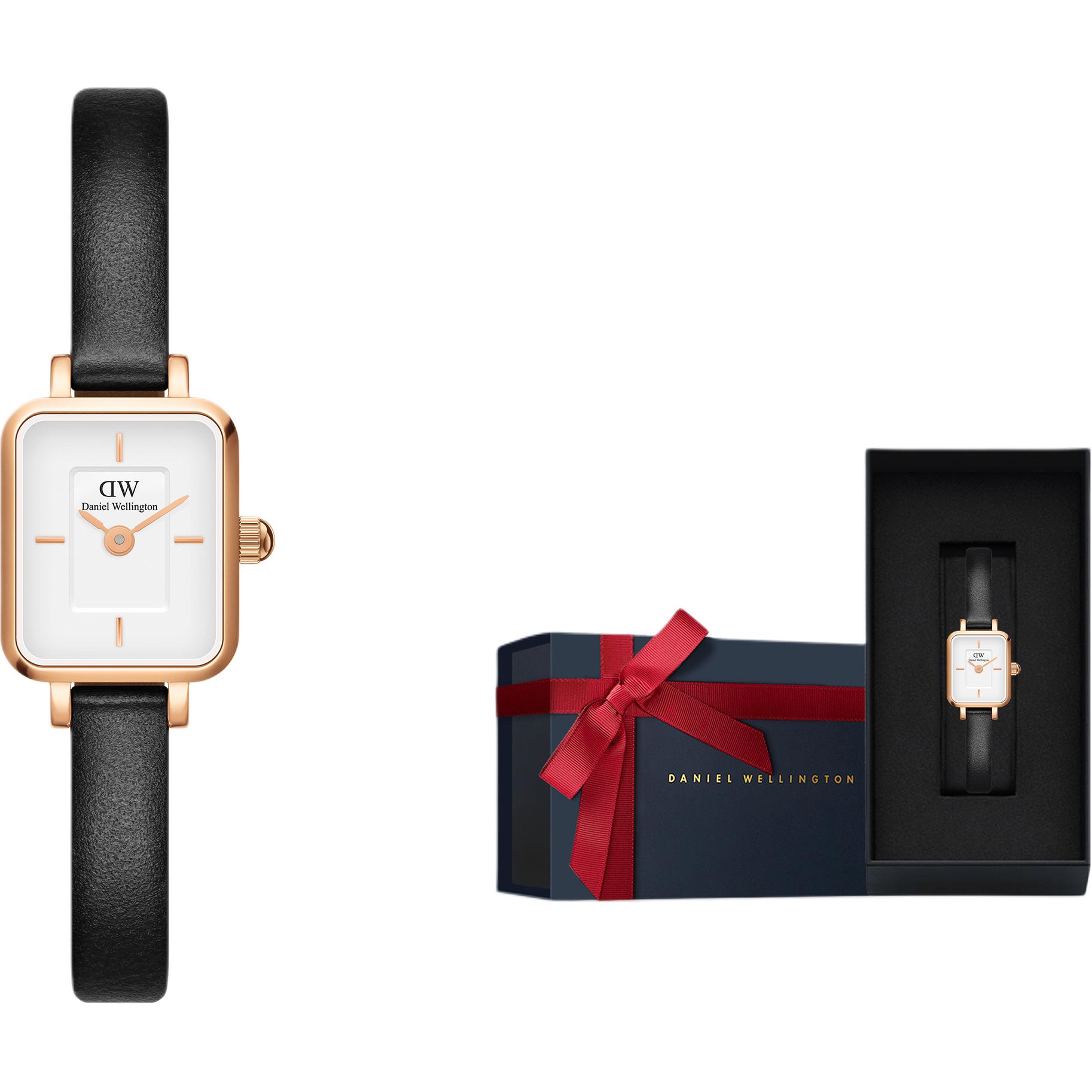 

DW/DanielWellington Часы Mini Quadro Sheffield 18mm, Brand-New Limited Ribbon Box-Belt Vintage Small Sugar Cube