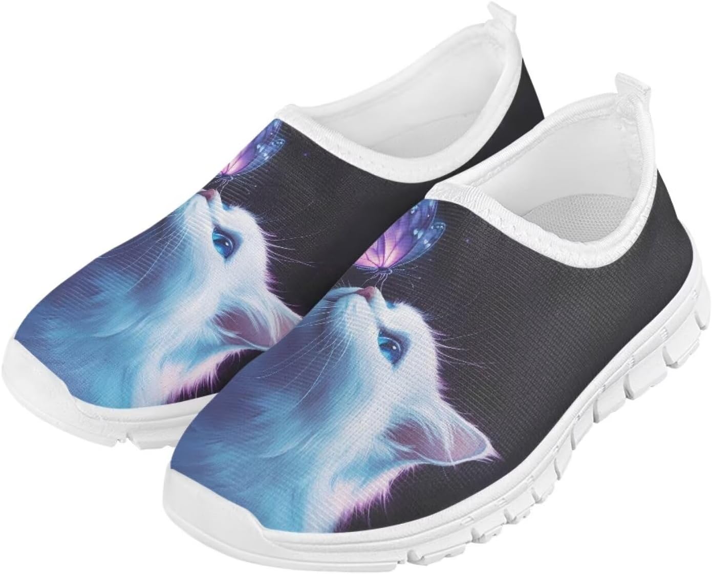 

Повседневные слипоны для улицы, легкие и удобные кроссовки для тенниса для мальчиков и девочек, эластичная мягкая обувь для ходьбы и тренировок, размер US 11-15, белая подошва Vuriqeby