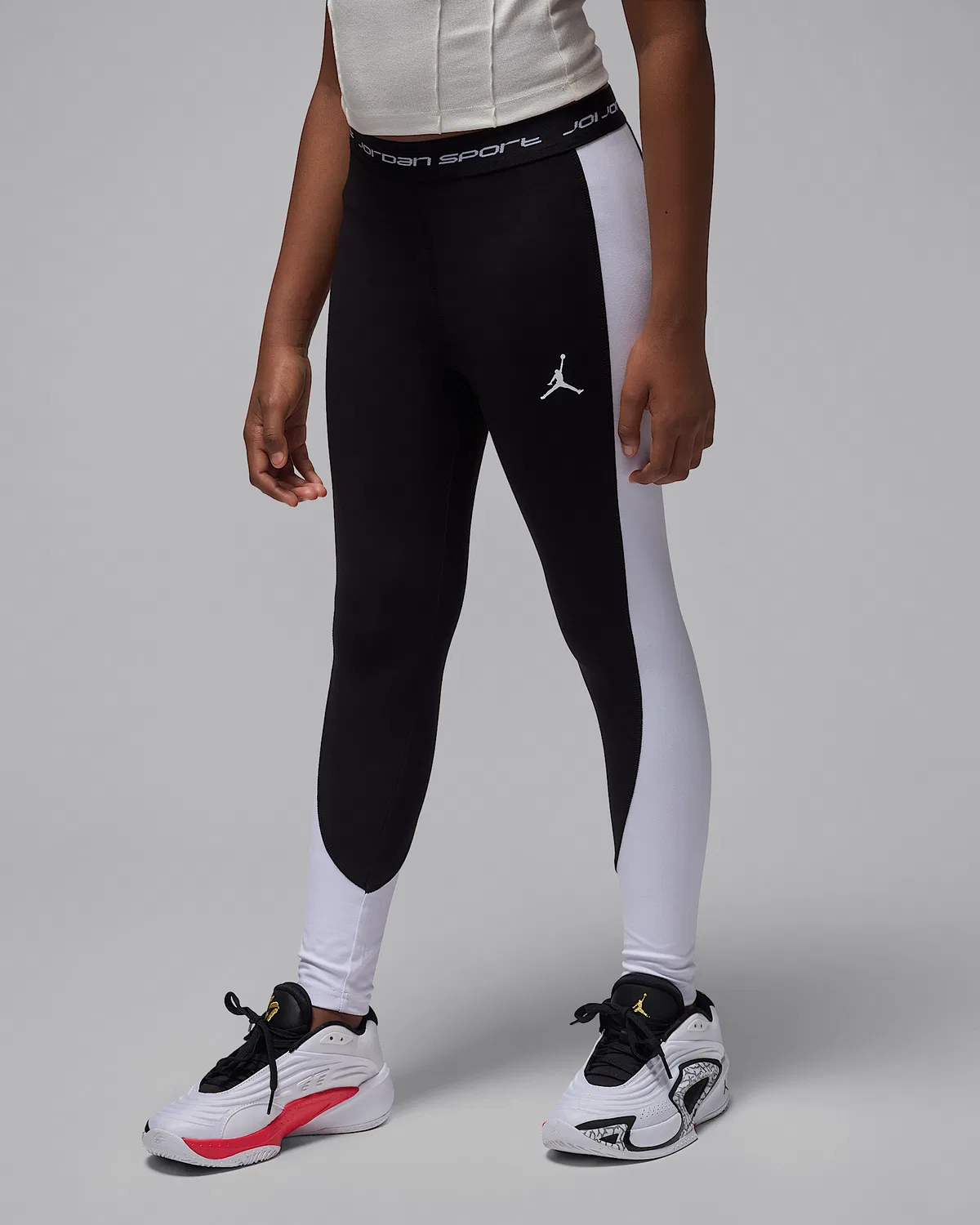 Детские леггинсы Jordan Dri-FIT Sport, Black/White