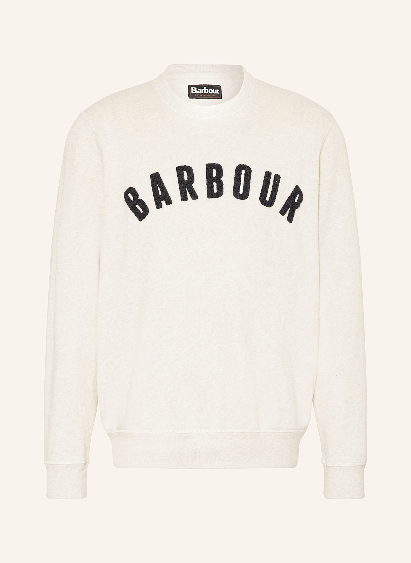 

Подготовка толстовке Barbour, экрю