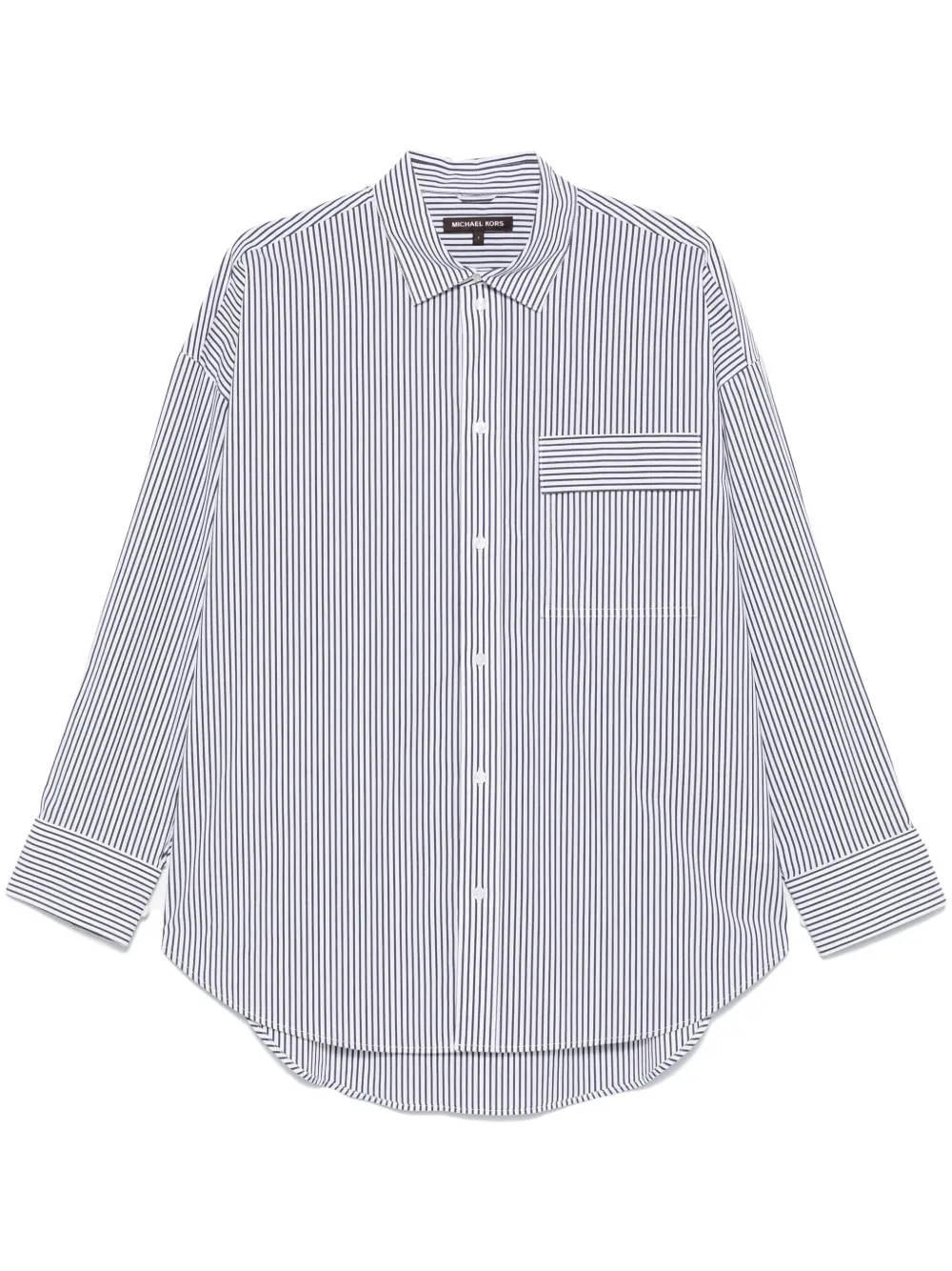 

Поплиновая рубашка в полоску Michael Michael Kors, белый