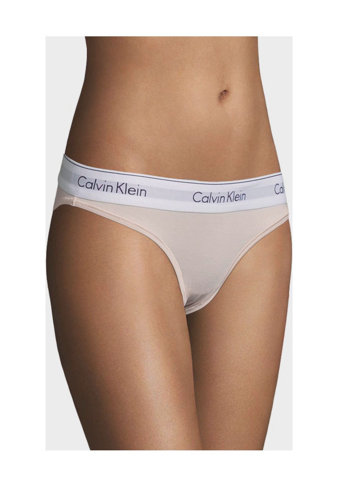 

Женские бразильские трусы с логотипом на поясе Calvin Klein, цвет Hellbeige