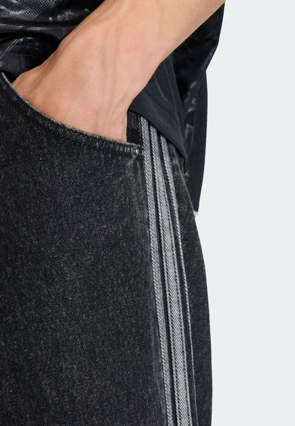 Брюки firebird, джинсы свободного кроя Adidas Originals, True Black Denim — фото 4