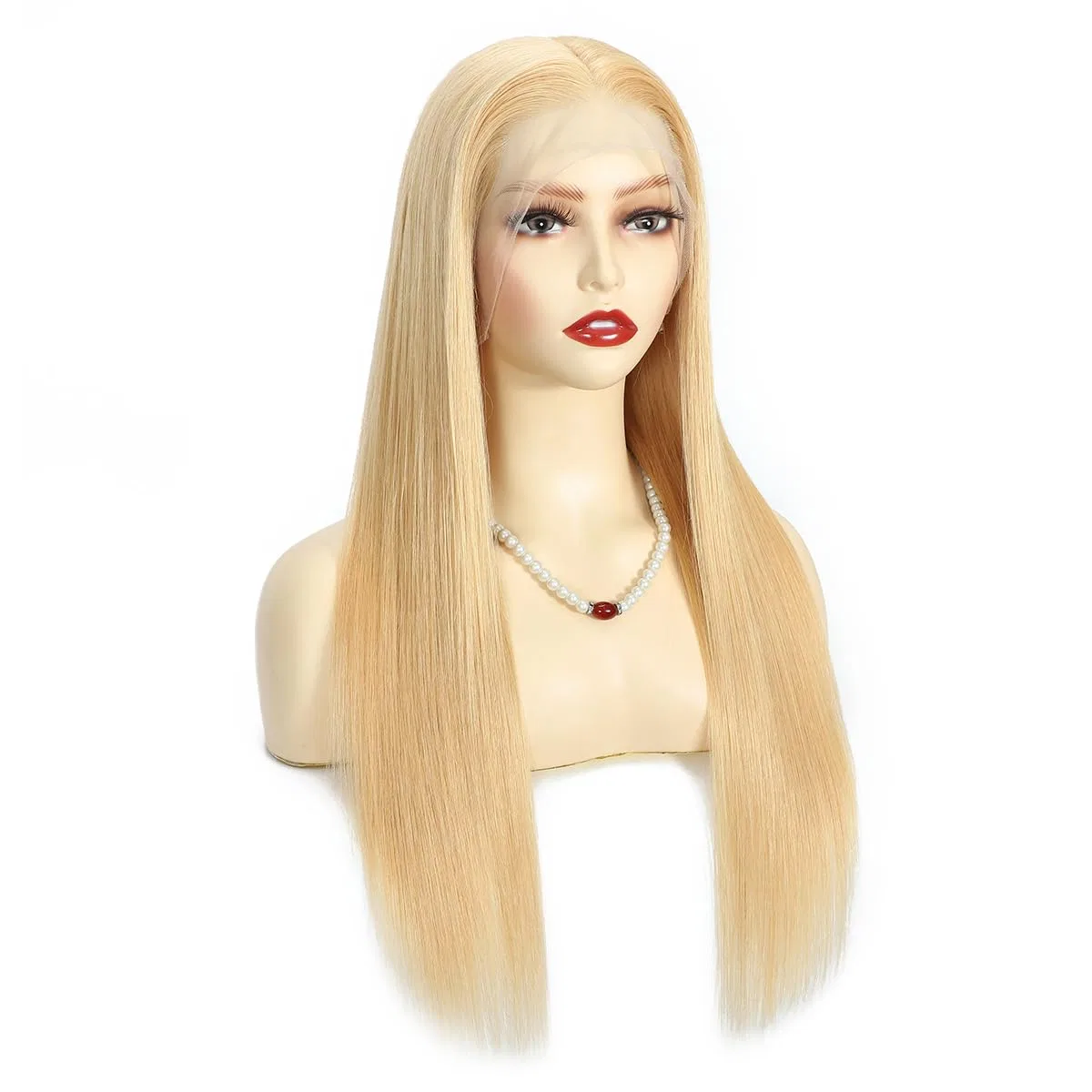 Женский парик из натуральных волос Glueless Blonde Remy Hair Full Lace Wig, 14 дюймов Larafona, 27 — фото 3