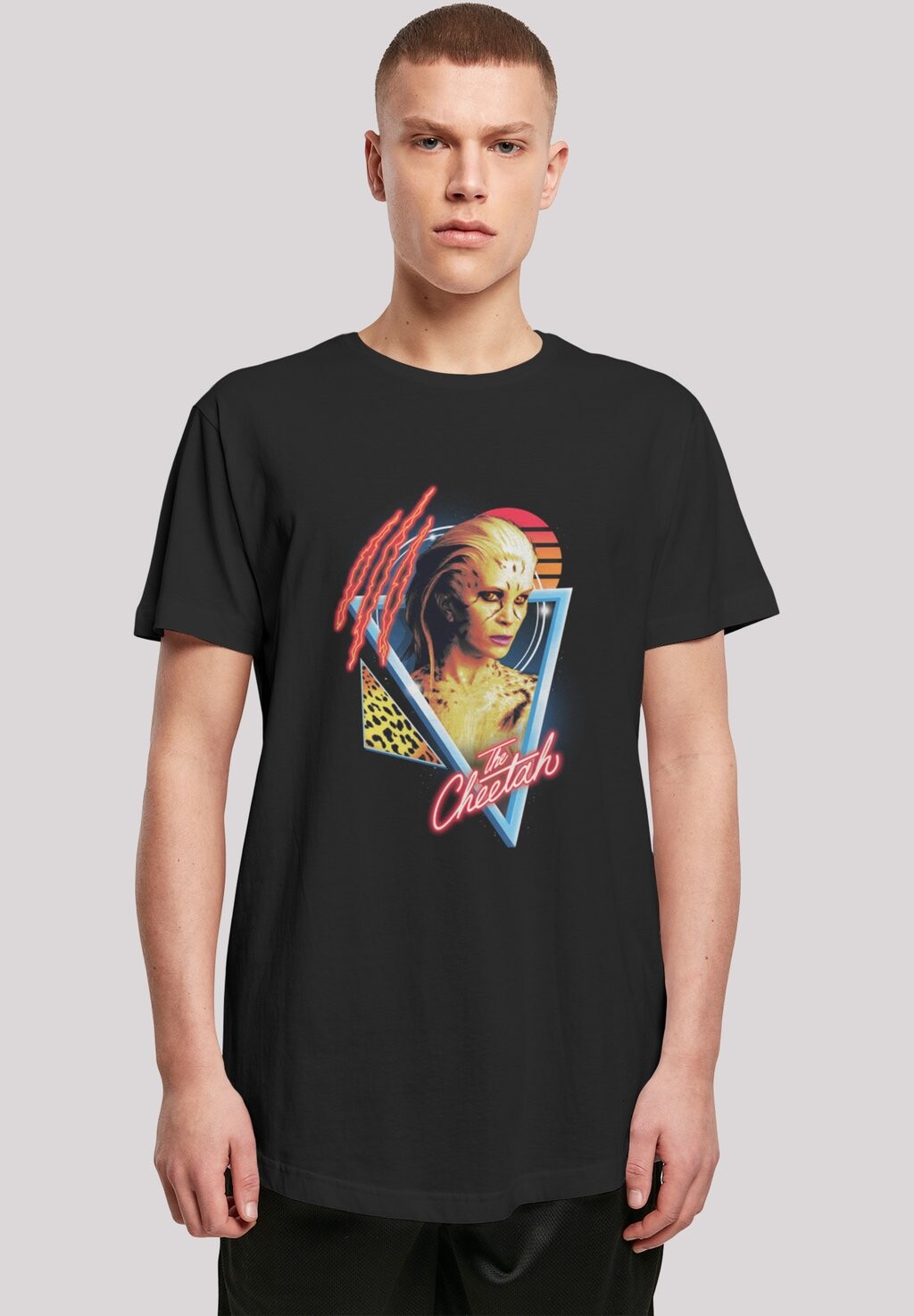 

Футболка с принтом DC COMICS RETRO CHEETAH DESIGN F4NT4STIC, черный