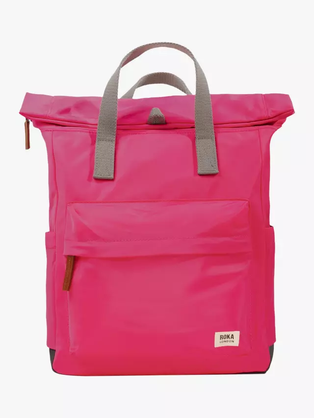 

Рюкзак ROKA London Canfield B Recycled Nylon Rolltop, цвет sparkling/cosmo