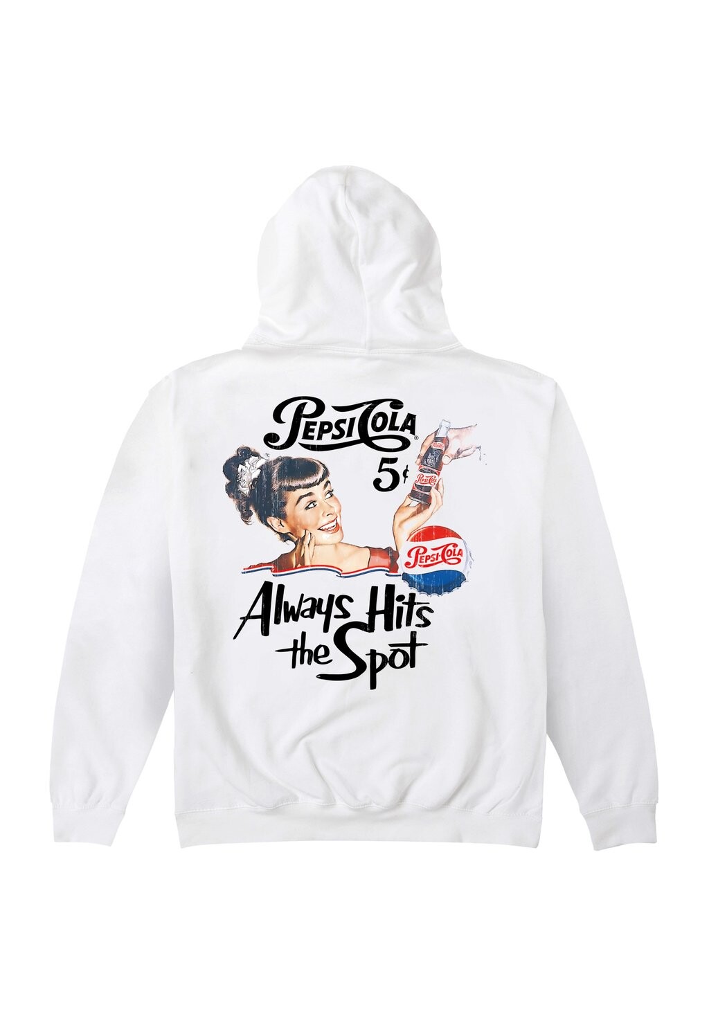 

Толстовка с капюшоном PEPSI COLA RETRO PRINT Henry Tiger, белый