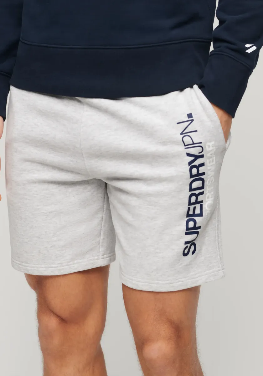 

Брюки-джоггеры Superdry "SD-SPORTSWEAR LOGO LOOSE SHORT", серый