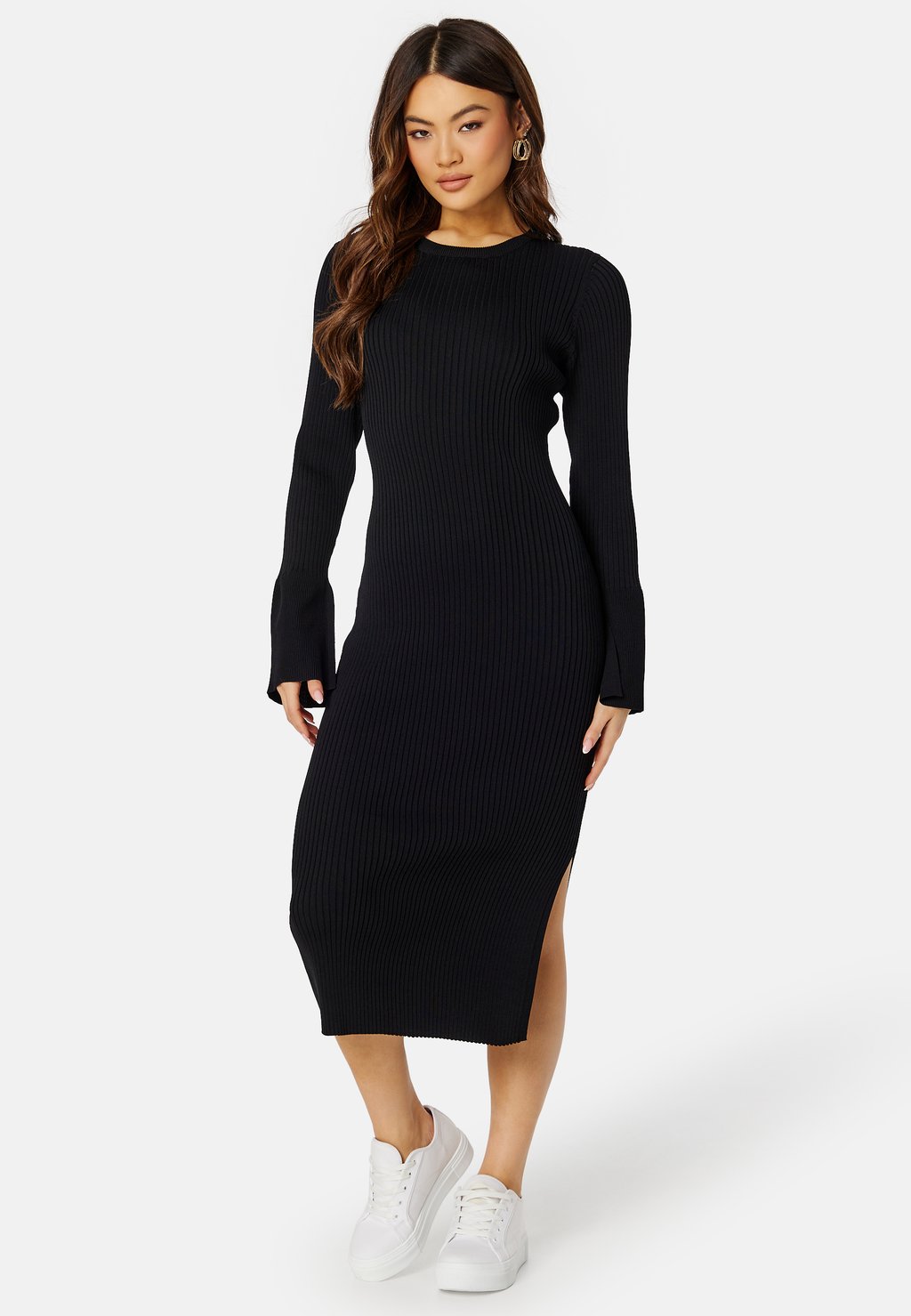 

Платье-джемпер KNITTED VISCOSE DRESS Bubbleroom, черный